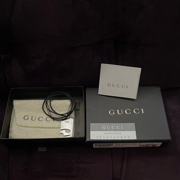 Gucci Zodiac Cancer Necklace w/ Black Cord 🖤 - Picture 2 of 4